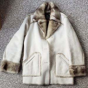 Faux fur reversible coat by Dennis Basso.